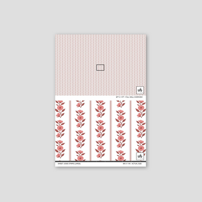Sweet Josie Stripe (Large) Wallpaper