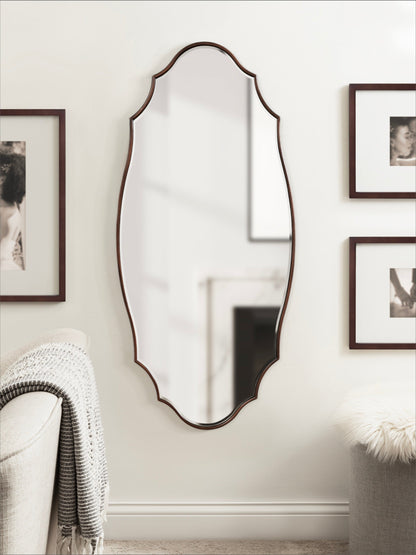 Leanna Scalloped Oval Wall Mirror