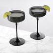 Reserve Nouveau Crystal Coupes in Smoke (set of 2)