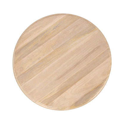 Patresa Carved Round Wood Coffee Table