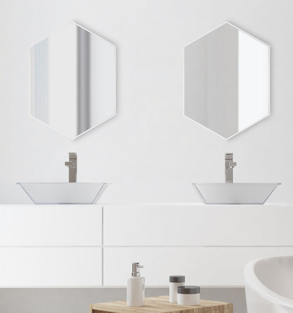 Rhodes Framed Hexagon Wall Mirror