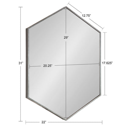 Rhodes Framed Hexagon Wall Mirror