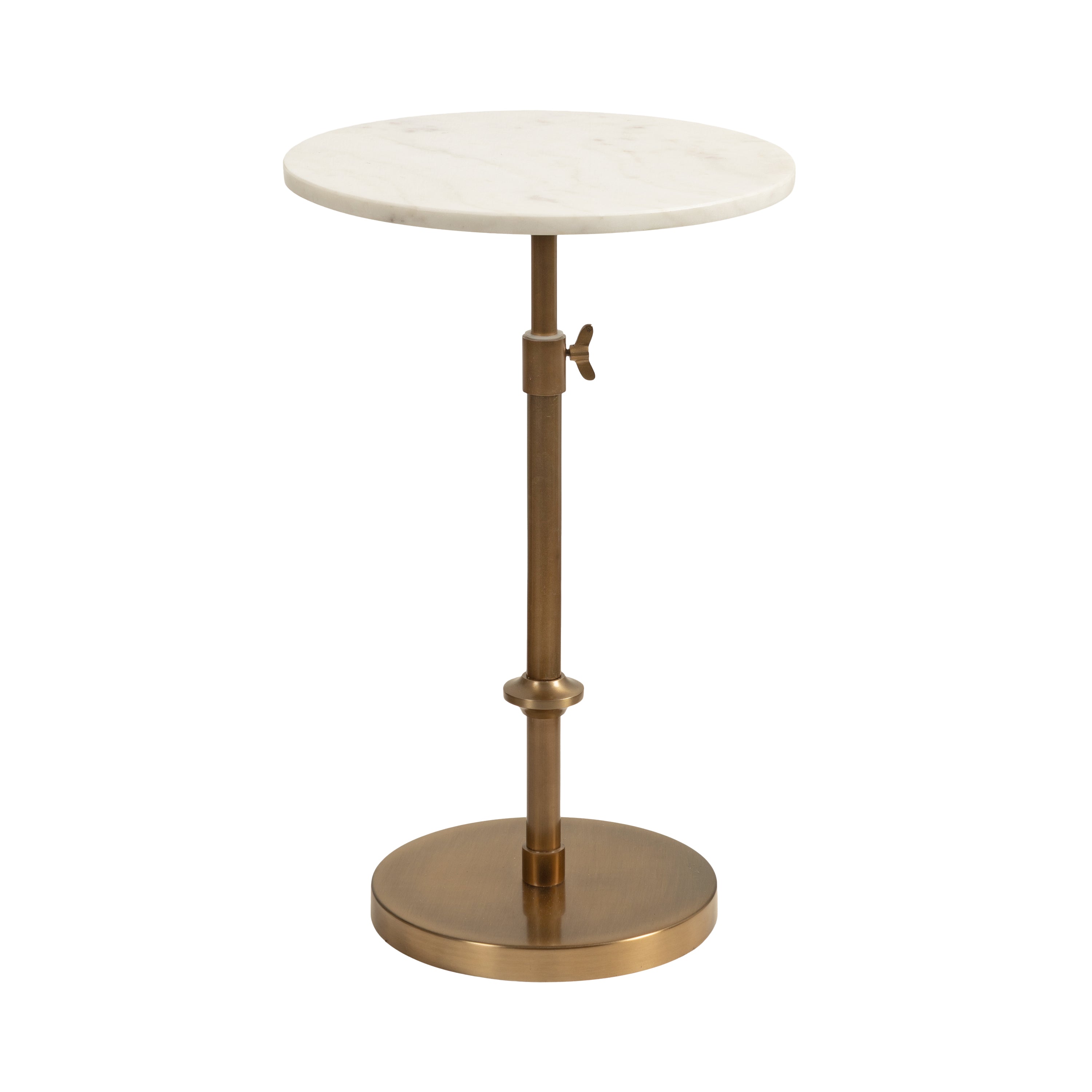 Engles Adjustable Marble Table and Plant Stand
