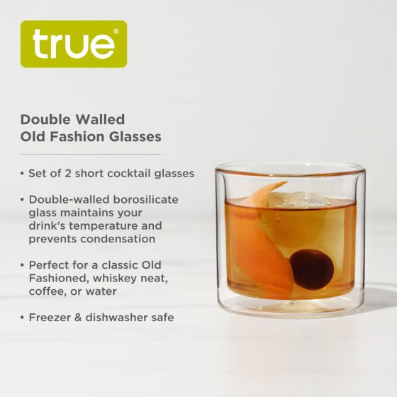 Double Walled Old Fashioned Glasses