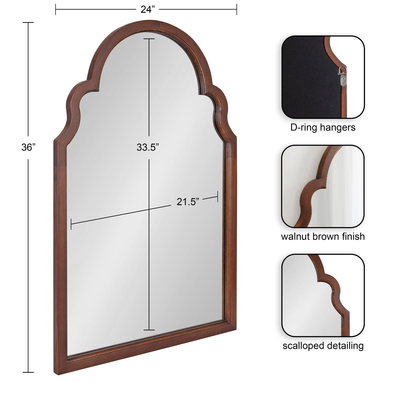 Hogan Arch Framed Mirror