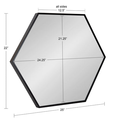 Rhodes Framed Hexagon Wall Mirror