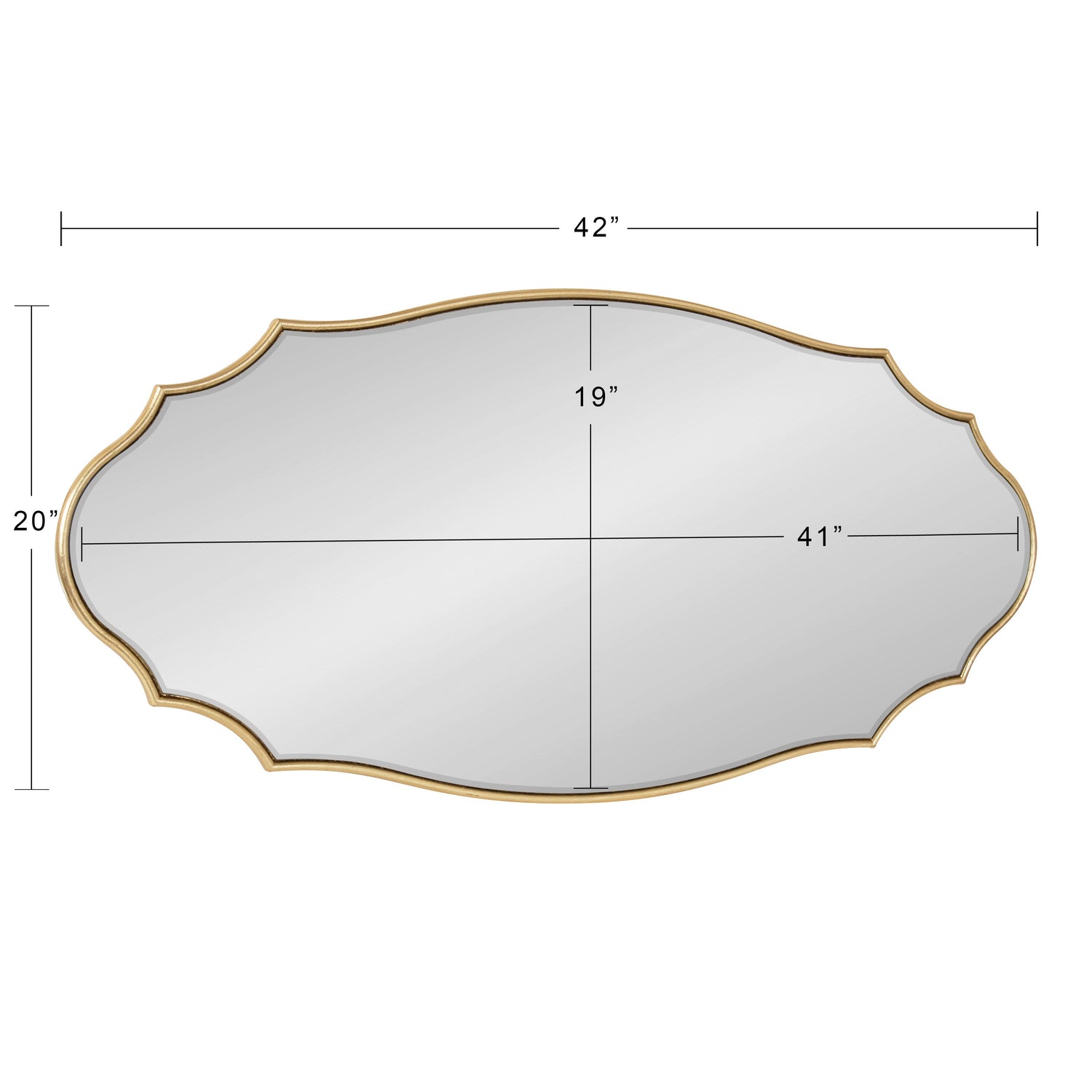 Leanna Scalloped Oval Wall Mirror