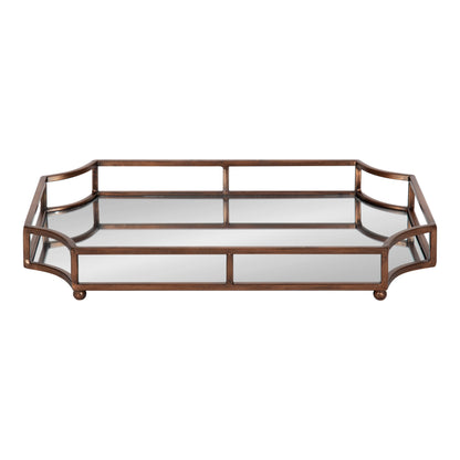 Ciel Metal Mirrored Scalloped Decorative Tray