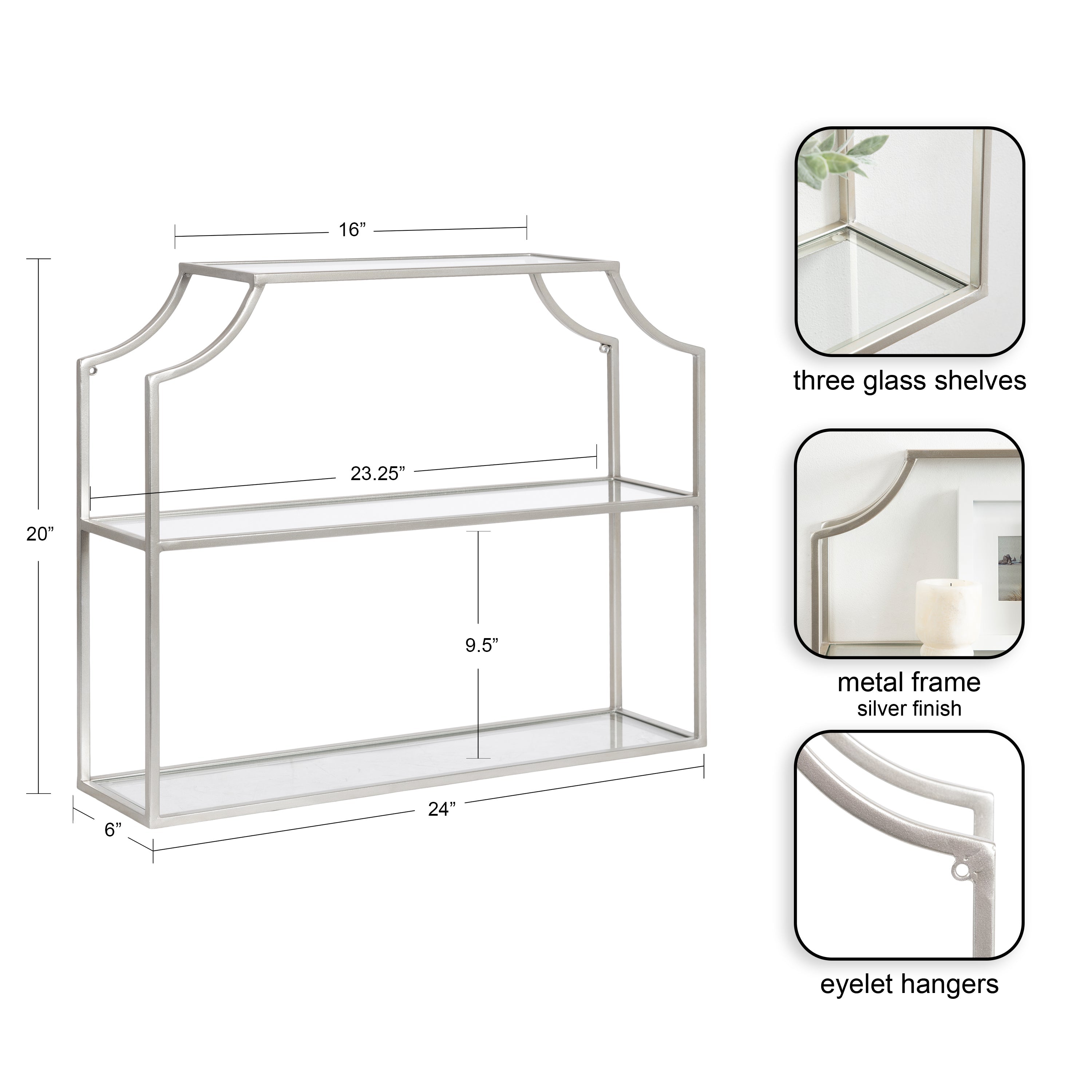 Ciel Tiered Wall Shelf