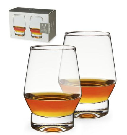 Raye Weighted Crystal Whiskey Glasses