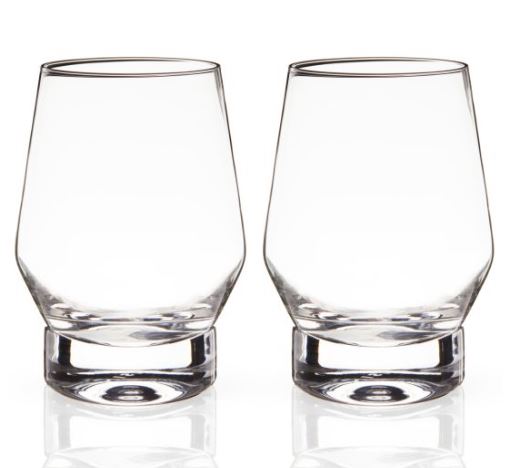 Raye Weighted Crystal Whiskey Glasses