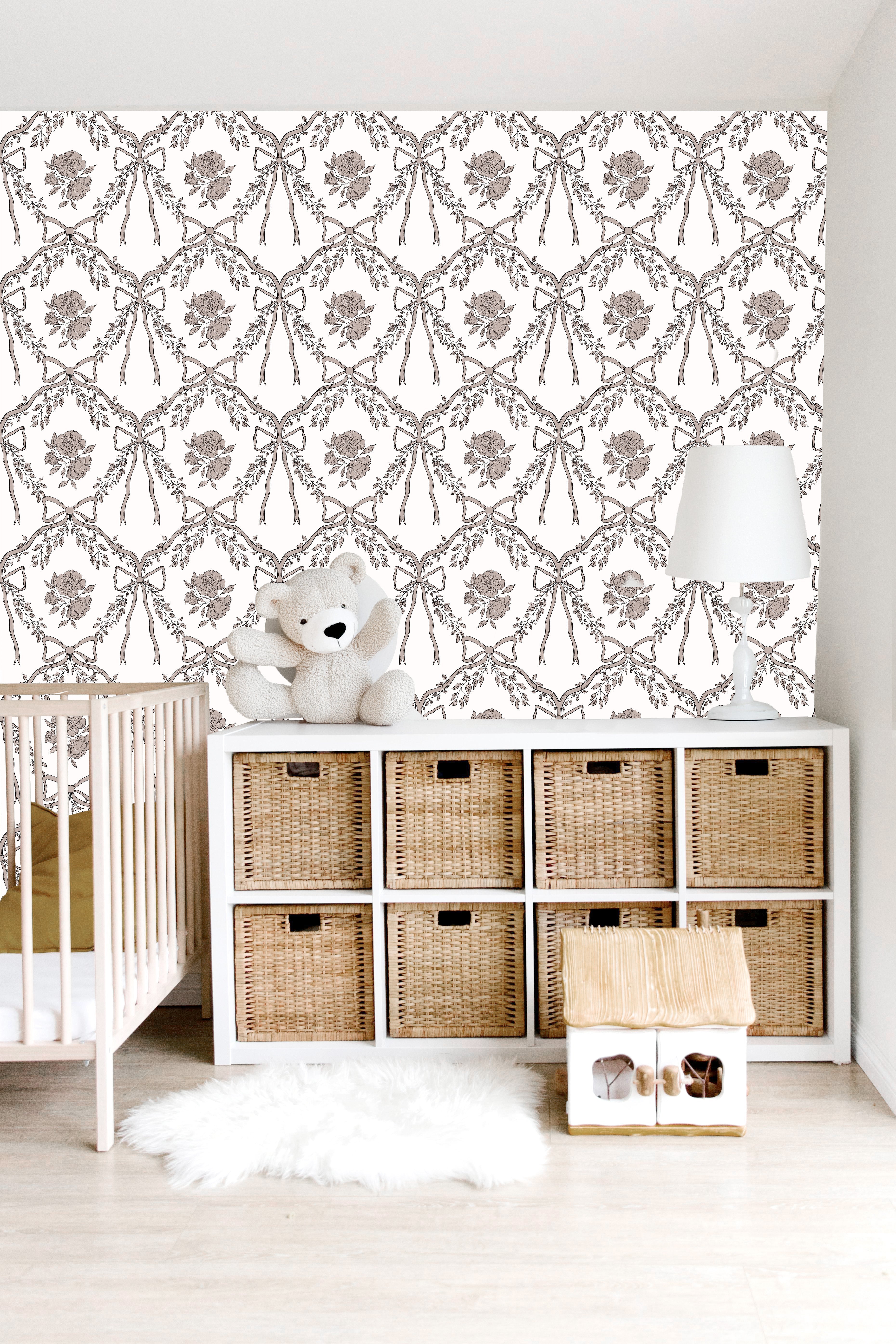 Lysa Wallpaper by Painted Hawk Design