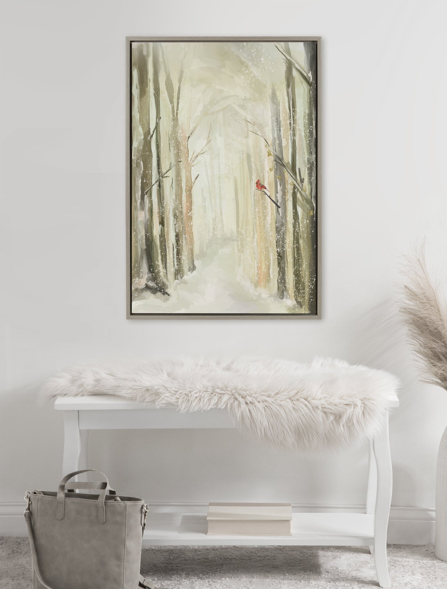Sylvie Winter Landscape 2 Framed Canvas by Annie Quigley