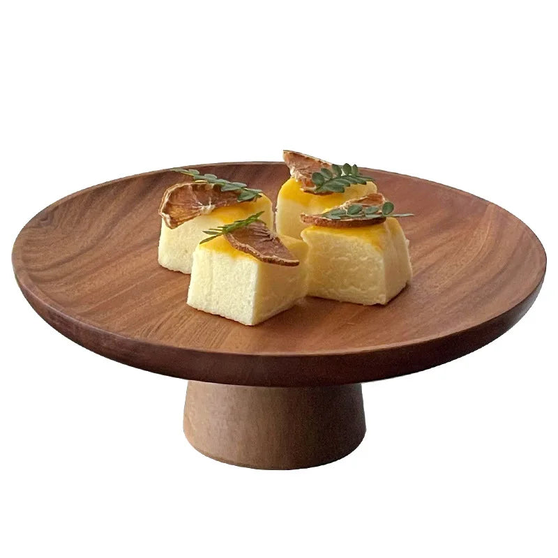 Acacia Wood Dome Cake Stand