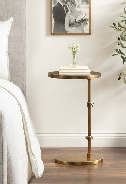 Engles Adjustable Oval Metal Table