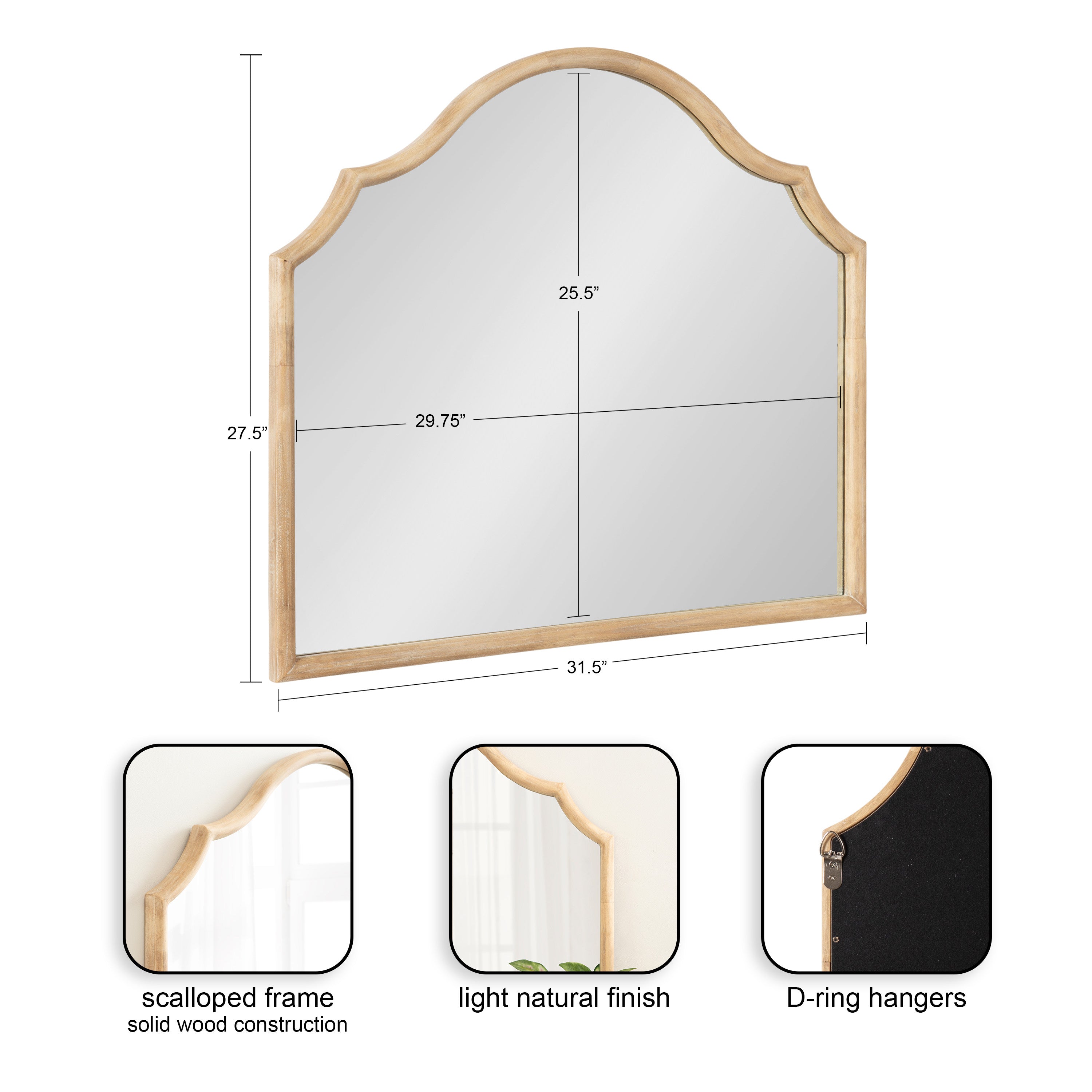 Leanna Wood Arched Mirror