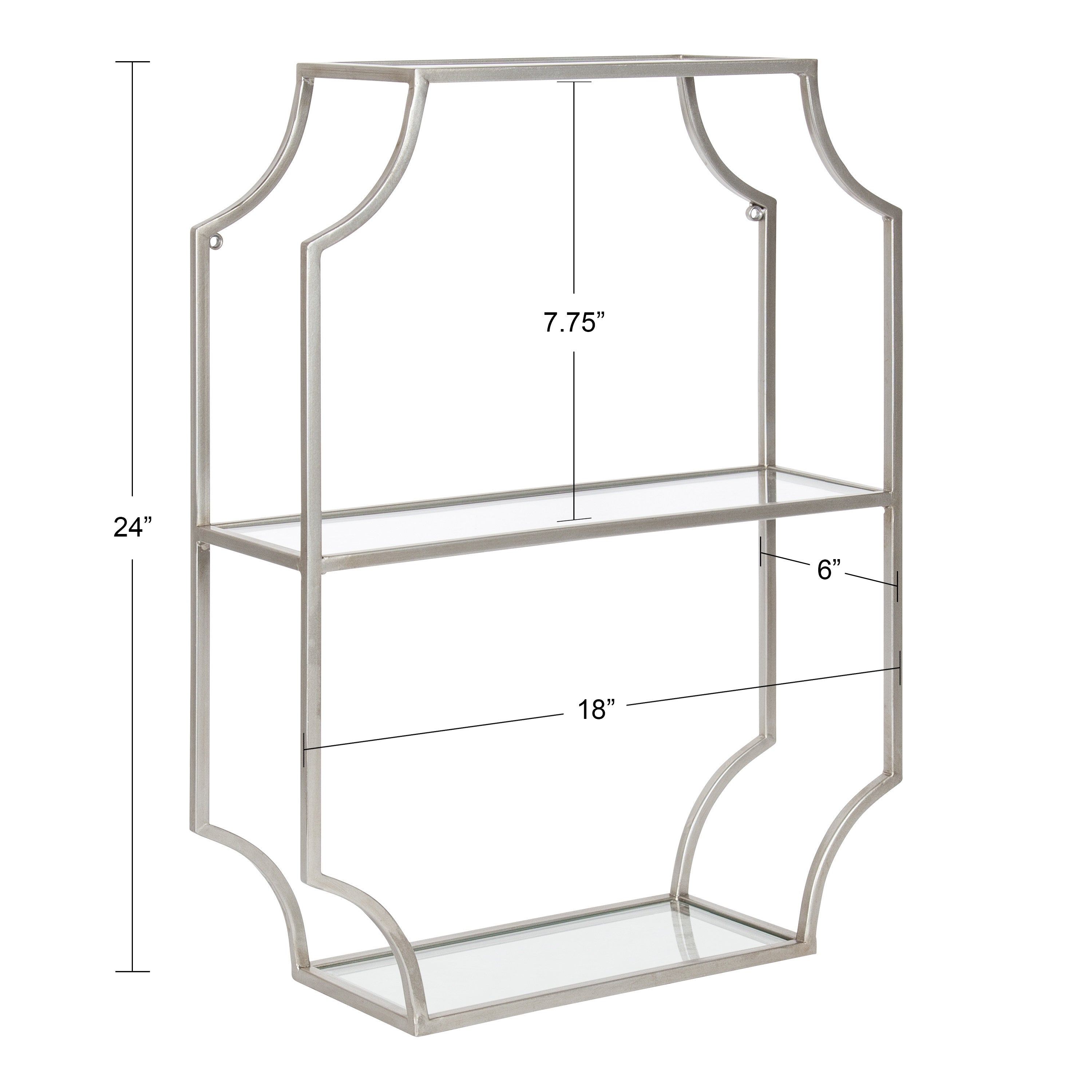 Ciel Metal Wall Shelf