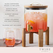 Modern Manor Wood & Glass Drink Dispenser