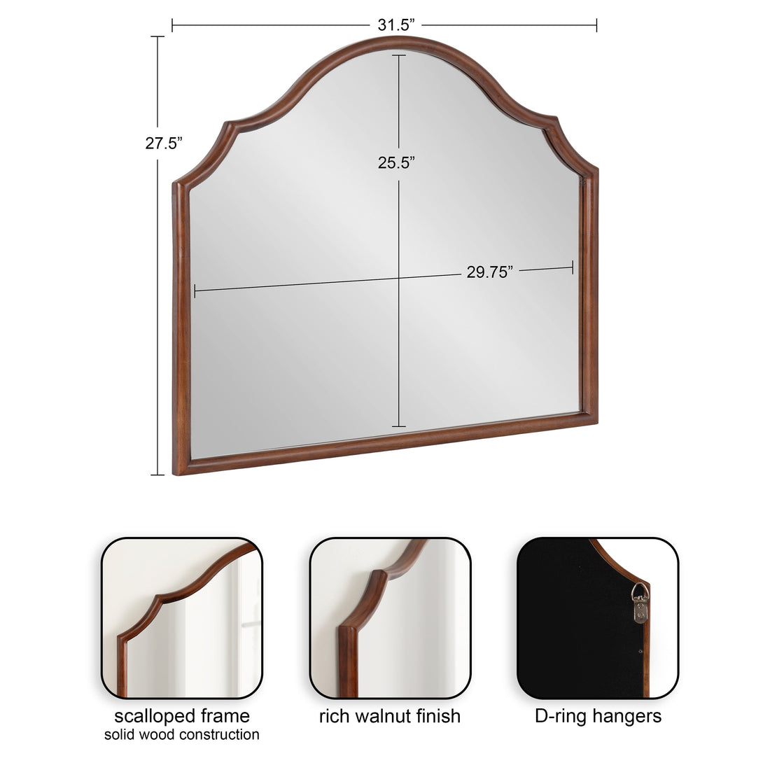 Leanna Wood Arched Mirror