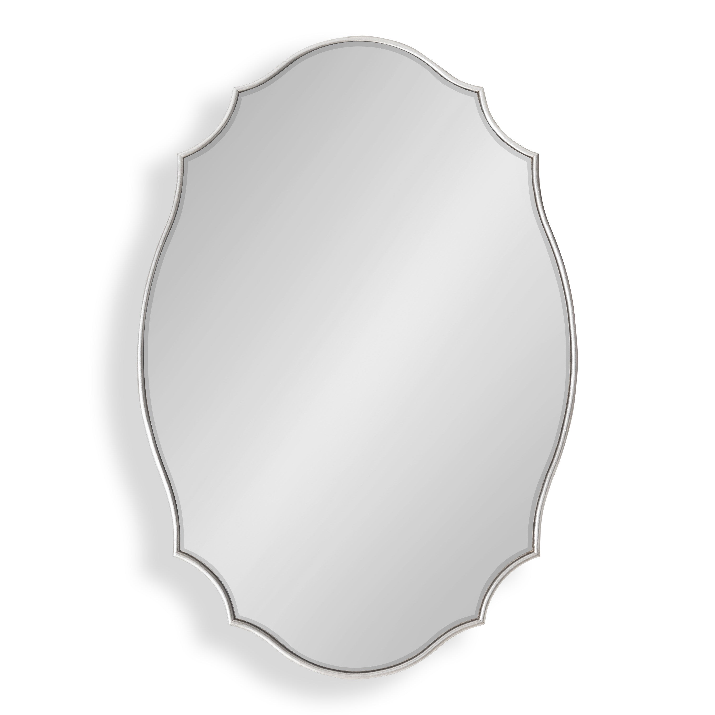 Leanna Scalloped Oval Wall Mirror