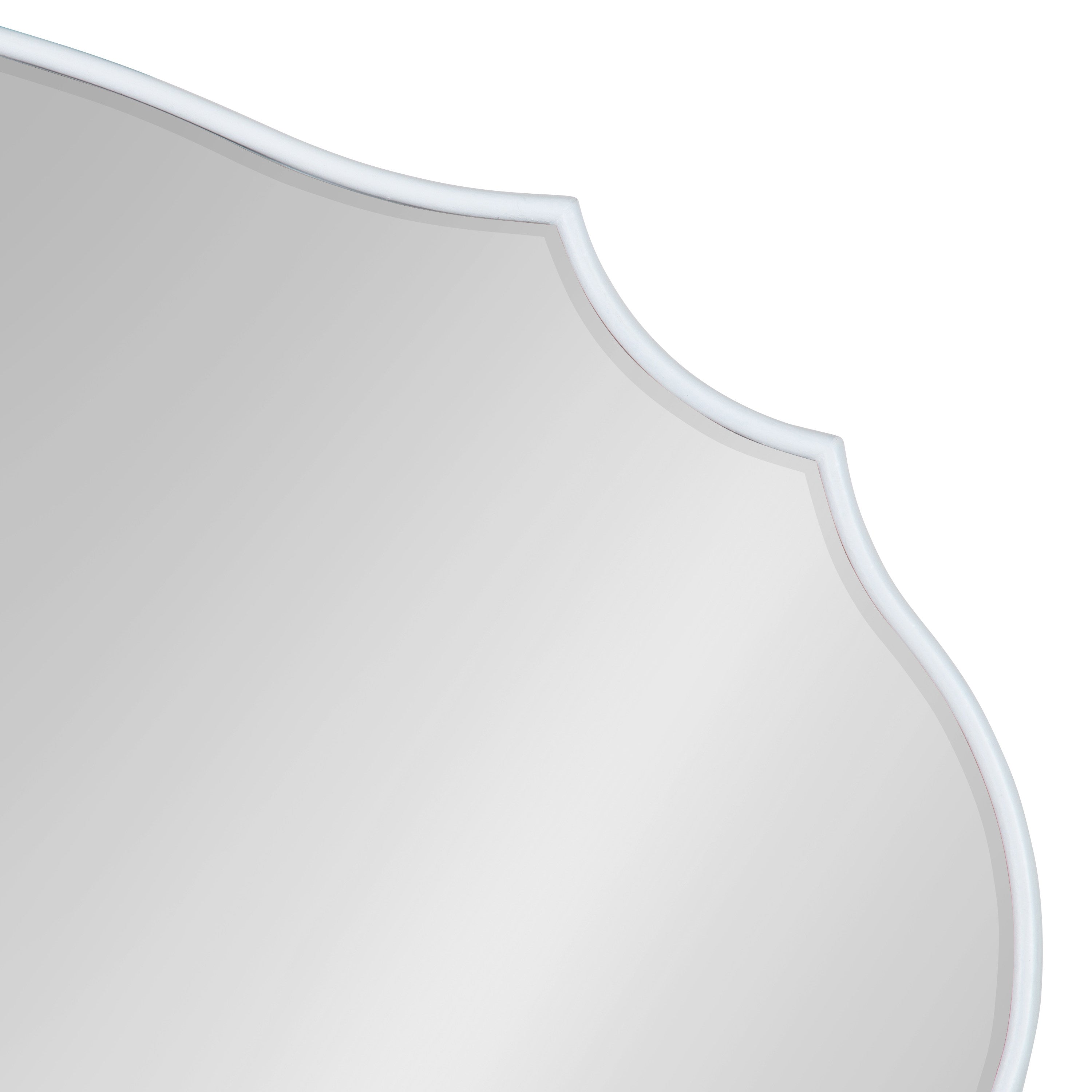 Leanna Scalloped Oval Wall Mirror
