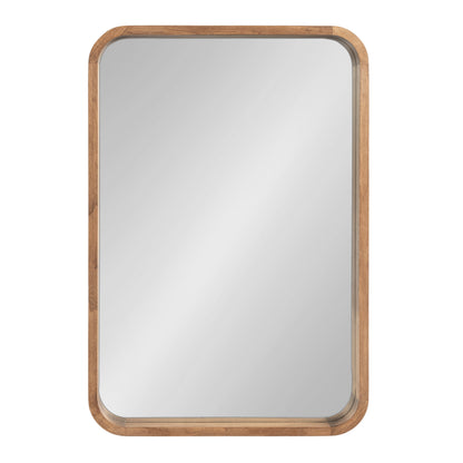 Hutton Wood Framed Radius Rectangle Mirror