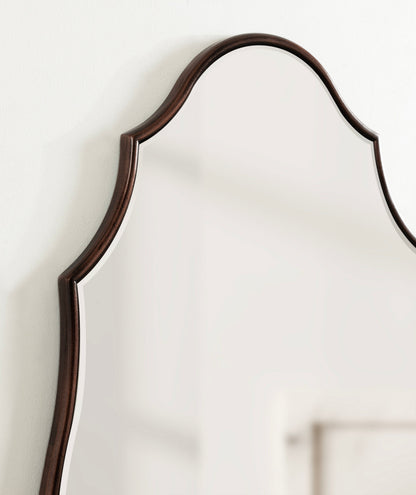 Leanna Scalloped Oval Wall Mirror