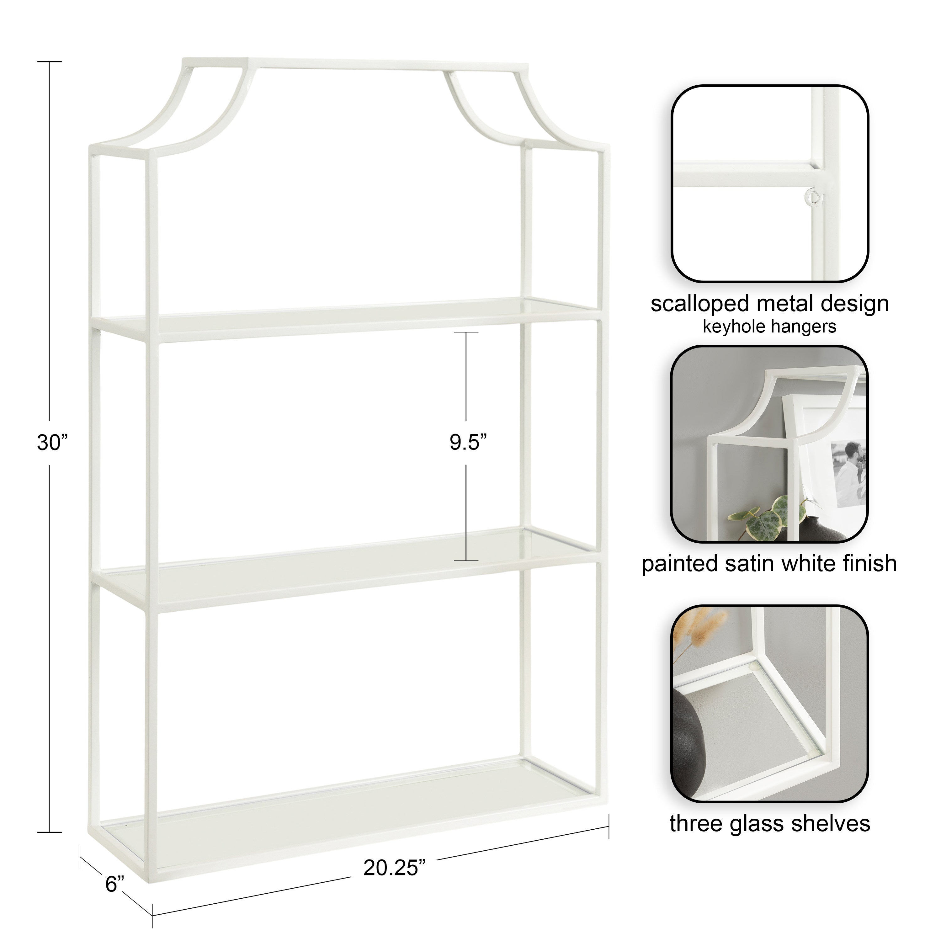 Ciel Tiered Wall Shelf