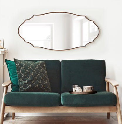 Leanna Scalloped Oval Wall Mirror