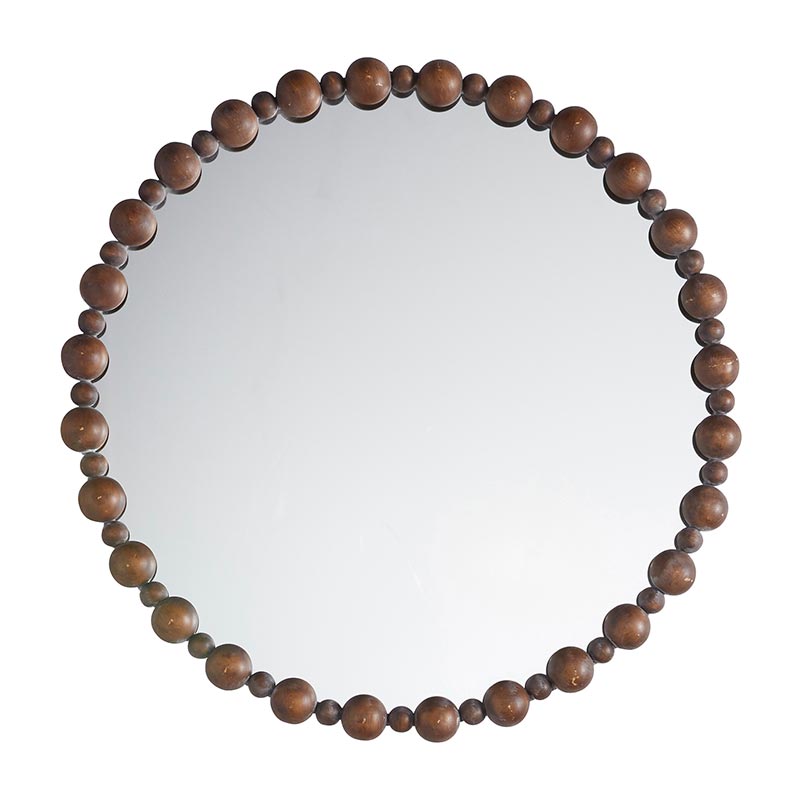 Circle Mirror with Ridges