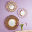 Light Wheel Bamboo Mirror