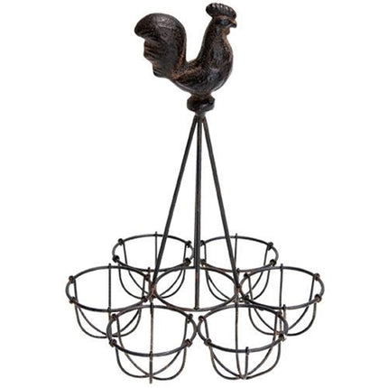 Rooster Egg Metal Holder