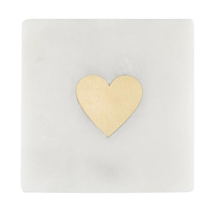 Marble Coasters Set - Heart