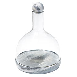 Grey Marble and Glass Wine Carafe