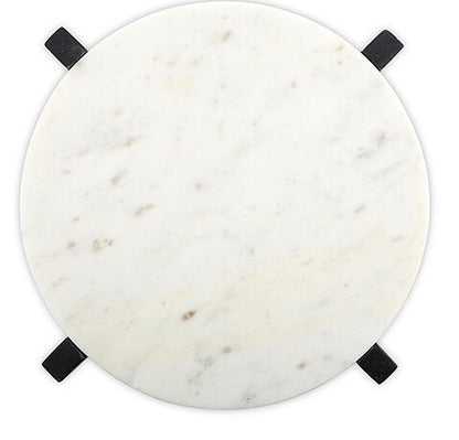 Marble Tray + Mango Wood Stand - Grey