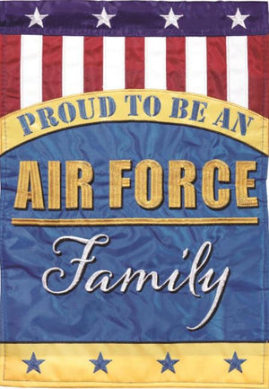 Proud to be an Air Force Family Garden Flag
