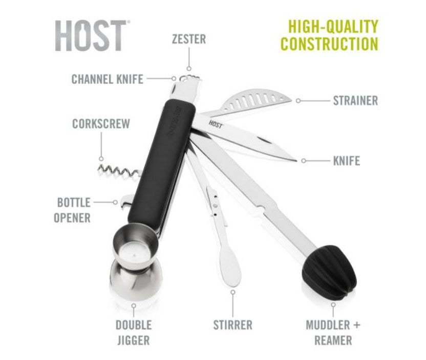 Bar10der 10 in 1 Tool in Black by HOST