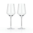 Angled Crystal Bordeaux Glasses