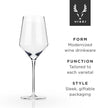 Angled Crystal Chardonnay Glasses