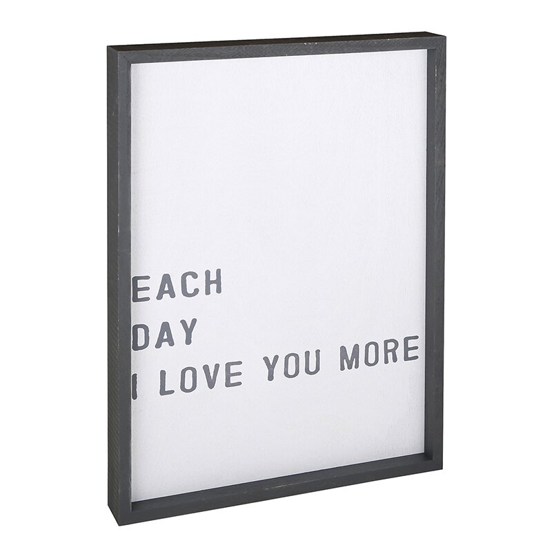 Word Board - Each Day I Love You More