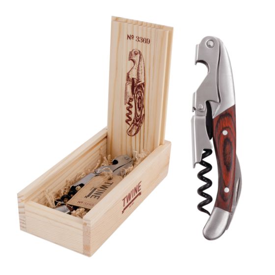 Wooden Double Hinged Corkscrew