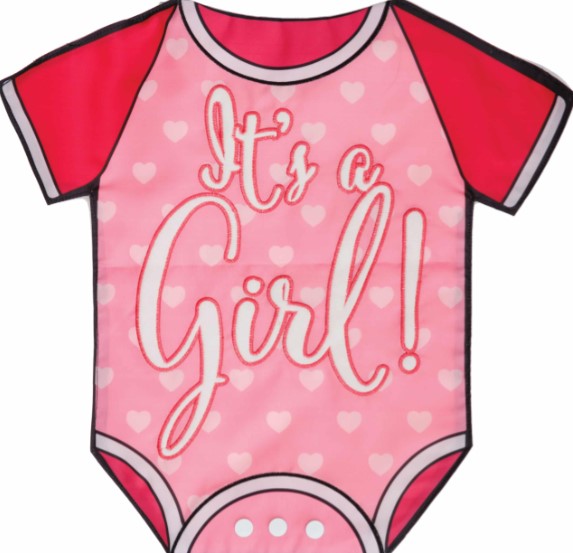 It’s a Girl!-Applique Flag