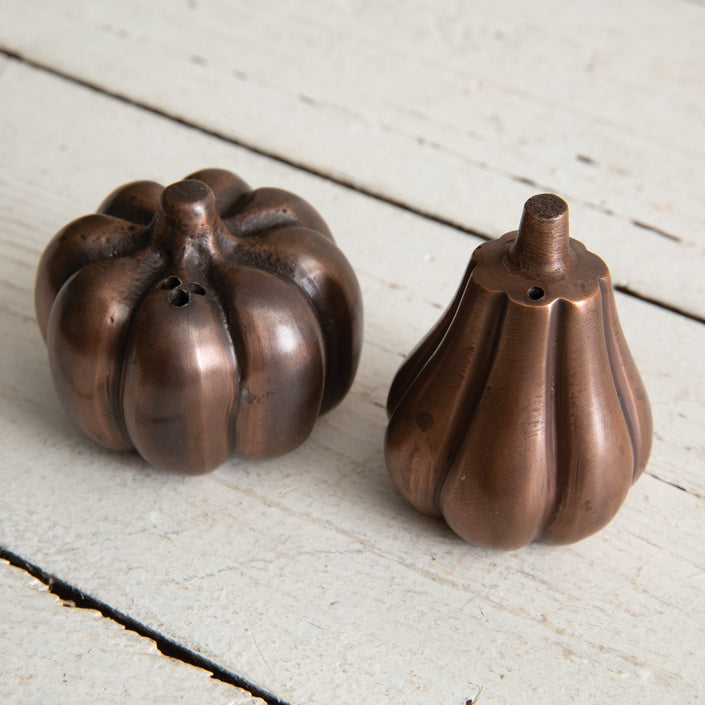 Pumpkin and Gourd Salt and Pepper Shakers