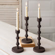 Set of Three Laurel Candle Holder