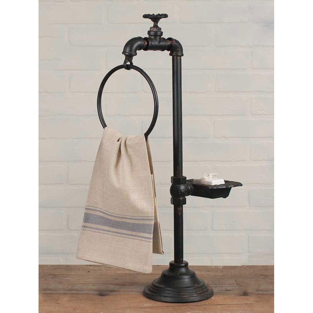 Spigot Soap and Towel Holder