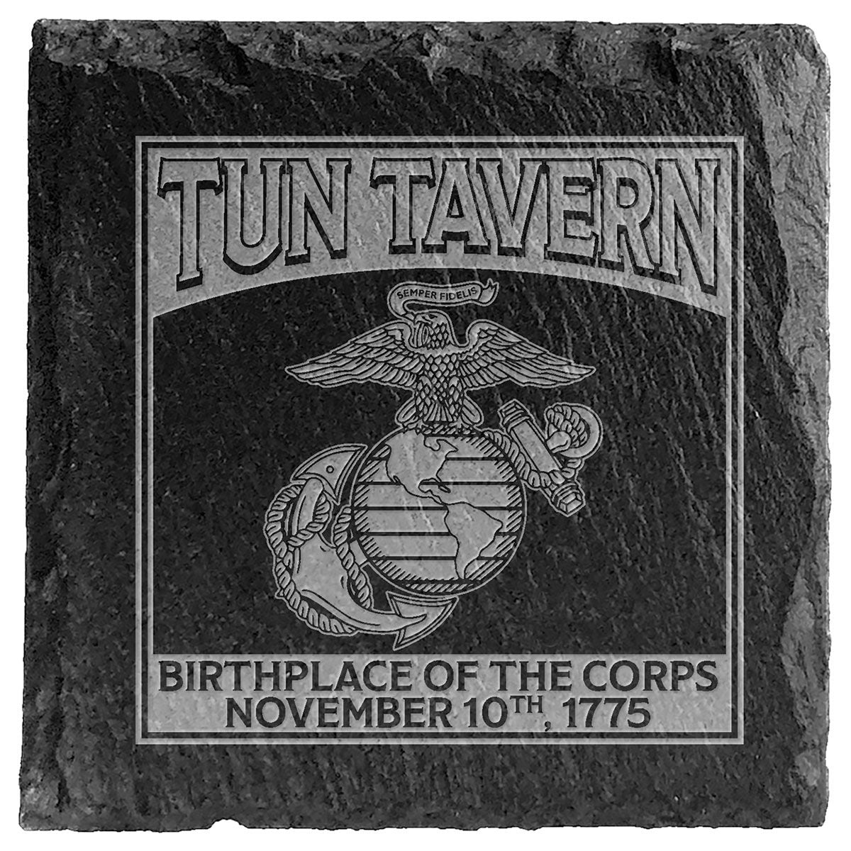 United States Marines Tun Tavern Slate Coasters